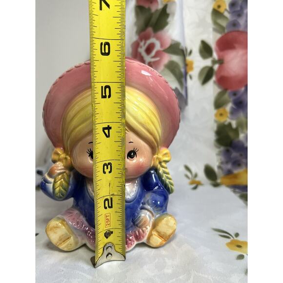 VINTAGE INARCO YOUNG GIRL LADY HEAD VASE - Picture 2 of 8